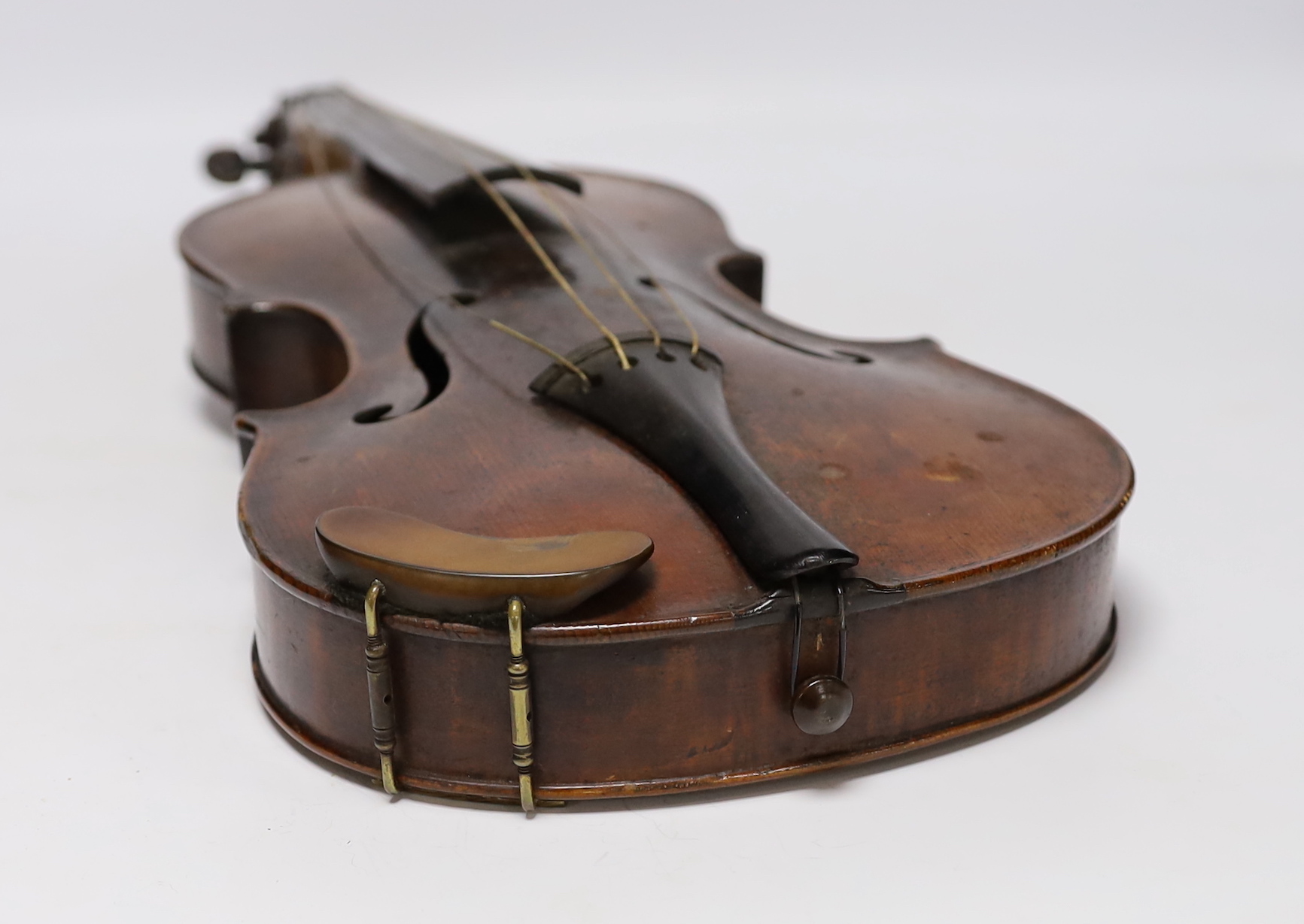 A 19th century German Stradivarius style violin, labelled ATS